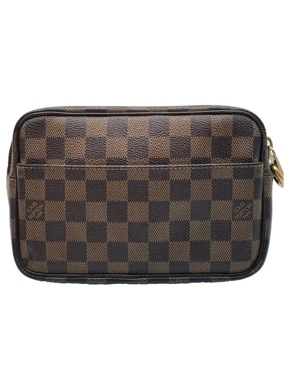 Authentic Louis Vuitton Pochette Billet Macao Damier Ebene Clutch Wristlet - Picture 4 of 16